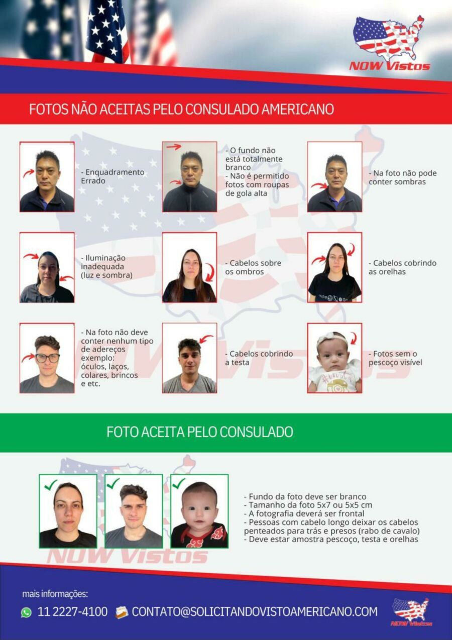 Imagem Novas fotos//Fotos para Visto Americano